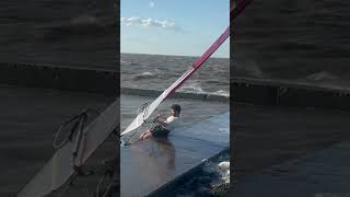 Windsurfing Entry at West End Lake Pontchartrain [upl. by Yatnohs]