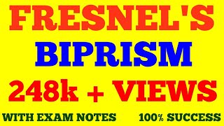 FRESNEL BIPRISM  INTERFERENCE  WAVE amp OPTICS  WITH EXAM NOTES [upl. by Ellek]