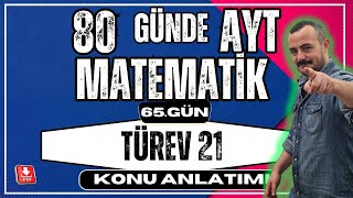 🟥 TÜREV 21 ✅ Ekstremum Noktaları 80 Günde AYT Matematik  AYT Matematik Kampı [upl. by Ahter]