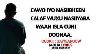 Gaywarow  Cawo Iyo nasiib  Hees Qaraami Lyrics [upl. by Emanuele]