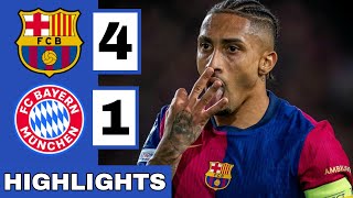 🔴Barcelona vs Bayern Munich 41 Extended HIGHLIGHTS  UEFA Champions League [upl. by Naelcm]