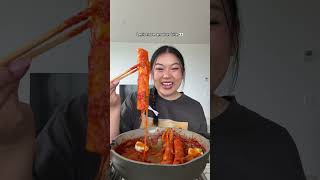 GIANT tteokbokki mukbang 🤤 [upl. by Tnomel]