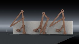 Solidworks Walking Mechanism Simulation [upl. by Neit]