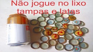 IDEIA INCRÍVEL 😱 TAMPAS DE GARRAFAS DE CERVEJA ARTESANATOS FAÇA VOCÊ MESMO CRAFT RECICLE [upl. by Samp37]