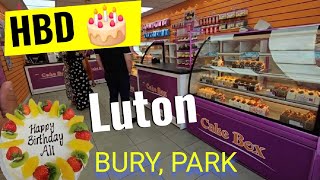 cake box 🎂 in LUTON BURYPARK  UK 🇬🇧 [upl. by Rochell]