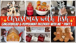 CHRISTMAS 2024 GINGERBREAD amp PEPPERMINT DECOR  DECORATE WITH ME FOR CHRISTMAS [upl. by Iene]