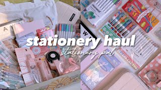 stationery haul 🩷 highlighters sticker maker art supplies amp more ft Stationery Pal [upl. by Ayamat634]