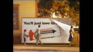 Wrigleys Spearmint Chewing Gum 1989 UK Commercial [upl. by Edyaw]