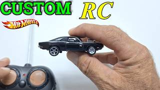 custom 50000 subs HOT WHEELS custom charger TORETTO radio control mecanicustom [upl. by Darnok]