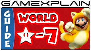 Super Mario 3D World  World Star7 Green Stars amp Stamp Locations Guide amp Walkthrough [upl. by Gorden4]