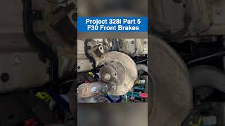 Front brake job on an F30 328i in less than 60 seconds Check out Part 5 of Project 328i BMW N20 [upl. by Manda301]