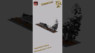 Baldwin Steam Locomotive 460  LEGO VEHICLE MOC  legospeedbuild animation shorts [upl. by Fonzie]