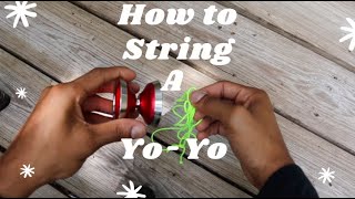 How to setup and use your first yoyo Beginner yoyo tutorial string Lesson [upl. by Llevra]