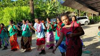 Dance performance by Nukufero Mothers Union group at White River Honiara [upl. by Afirahs]