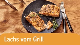 Lachs grillen – schnell amp einfach 🐟  REWE Deine Küche [upl. by Aisemaj]