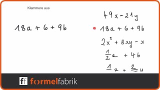 Terme vereinfachen Ausklammern – Training Nr 12 [upl. by Gerty]