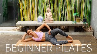 25 MIN FULL BODY PILATES WORKOUT FOR BEGINNERS No Equipment [upl. by Yluj]