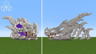 How to Build a Dragon Skull Portal  Minecraft Tutorial [upl. by Redlac]