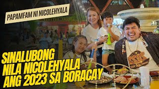 SINALUBONG NILA NICOLEHYALA ANG 2023 SA BORACAY [upl. by Yblehs637]