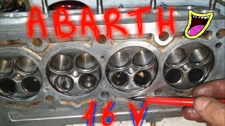 Abarth 600  A112  Testata 16 valvole  con problema  Controllata al banco flussaggio [upl. by Ik]