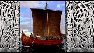 🔴Viking ship building in Norway  Part part 10 weaving sails and other details [upl. by Einobe623]