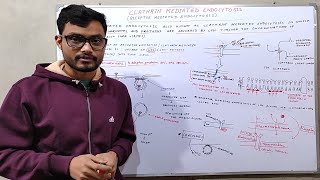 Clathrin Mediated Endocytosis  Receptor Mediated Endocytosis [upl. by Doralin]