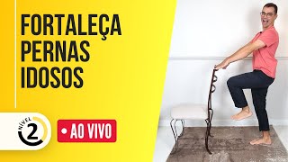 🔴 TREINO FÁCIL DE PERNA PARA TERCEIRA IDADE  Nível 2  Exercícios para Idosos [upl. by Stclair]