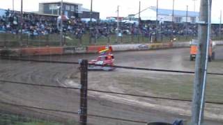 NZ Stockcar Champs  Wayne Hemi Showing Off 200210 [upl. by Eromle711]