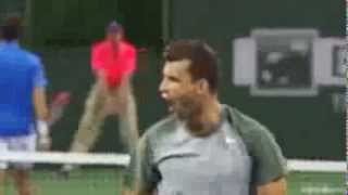 BNP Paribas Open Shot of the Day Grigor Dimitrov [upl. by Otcefrep]