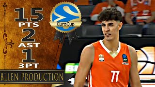 Ben Saraf 06  15 Pts 2 Ast Full Highlights｜ratiopharm Ulm vs Club Joventut Badalona｜20241001 [upl. by Alaet980]