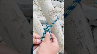 Anchoring with figure 8 knotclimbing knotskill camping adventure diy [upl. by Noremak453]