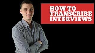 how to transcribe interviews [upl. by Asilad728]