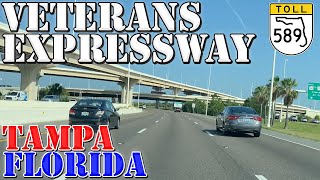 FL589 North  Veterans Expressway  Tampa  Florida  4K Highway Drive [upl. by Enenaj953]