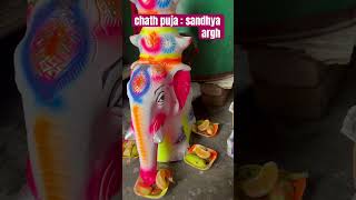 Chath puja  Sandhya argh shortsfeed youtubeshorts chathpuja [upl. by Rehtae]