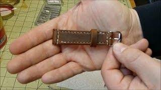 Making a Leather Watch Strap  DIY Leather Project [upl. by Tiffanie]