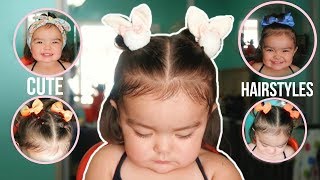 Cute and Easy Toddler Hairstyles  6 hairstyles [upl. by Yrol]