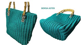 BORSA “ASTER” Uncinetto facile [upl. by Yelnats]