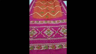 Bandhani sarees set6  Gadhwal silk bandhani sarees [upl. by Cyma698]