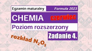 Zadanie 4 MATURA chemia 2024 czerwiec Formuła 2023 [upl. by Tedder]