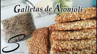 Galletas de AJONJOLÍ  SÉSAMO  Sin Harina  Cocina amp Vida Saludable [upl. by Notneb]