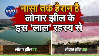 बुल्ढाना की लोनार ऐतिहासिक झील ने उगला एक और रहस्य। Maharashtra की Lonar Lake का पानी हुआ pink [upl. by Bibeau]