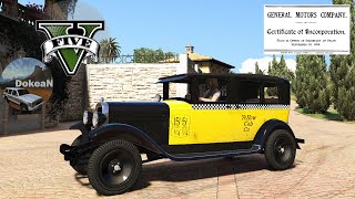 1930 GMC Model 6 Taxi  Cayo Perico mods  GTA V [upl. by Eytteb]