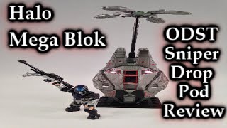 Halo Mega Bloks  ODST Sniper Drop Pod  Review  Set 96861 [upl. by Cobb]