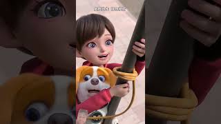 The Great Puppy Escaping Story very emotional 😅 cartoon animation funny puppiesandkids pibble [upl. by Dranal23]