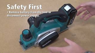 Makita  How To Change Planer Blades [upl. by Ordnasil]