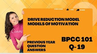 models of motivationDrive reduction modelBPCC101introduction to psychologyIGNOU [upl. by Ailbert]