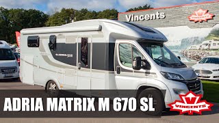 Vincents tekniker visar ADRIA MATRIX M 670 SL  Vincents Husbil amp Husvagn [upl. by Duer370]