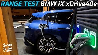 BMW iX xDrive40 71 kWh RANGE TEST [upl. by Pernas]