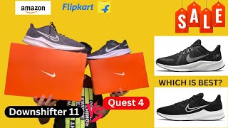 Nike Downshifter vs Nike Quest 4 Shoes Comparison  Downshifter 11 vs Quest 4 Comparison [upl. by Eerual]