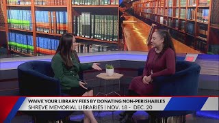 Shreve Memorial waiving library fees if you donate [upl. by Bodrogi]